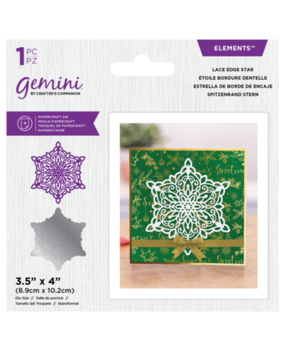 Gemini Christmas Intricate Doily Lace Edge Star Elements Dies (GEM-MD-ELE-LESTAR)