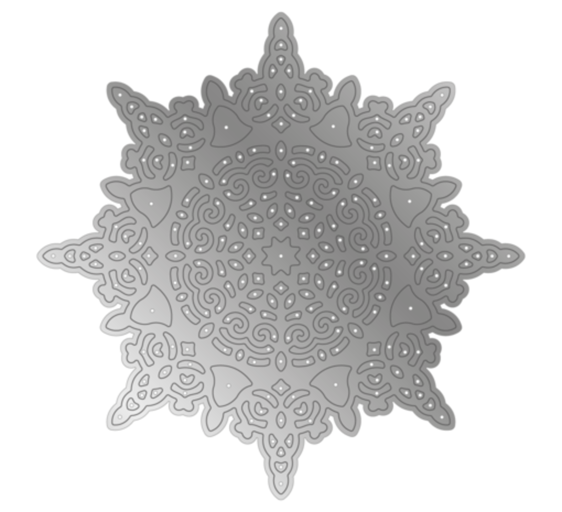 Gemini Christmas Intricate Doily Opulent Snowflake Elements Dies (GEM-MD-ELE-OPSNOW)
