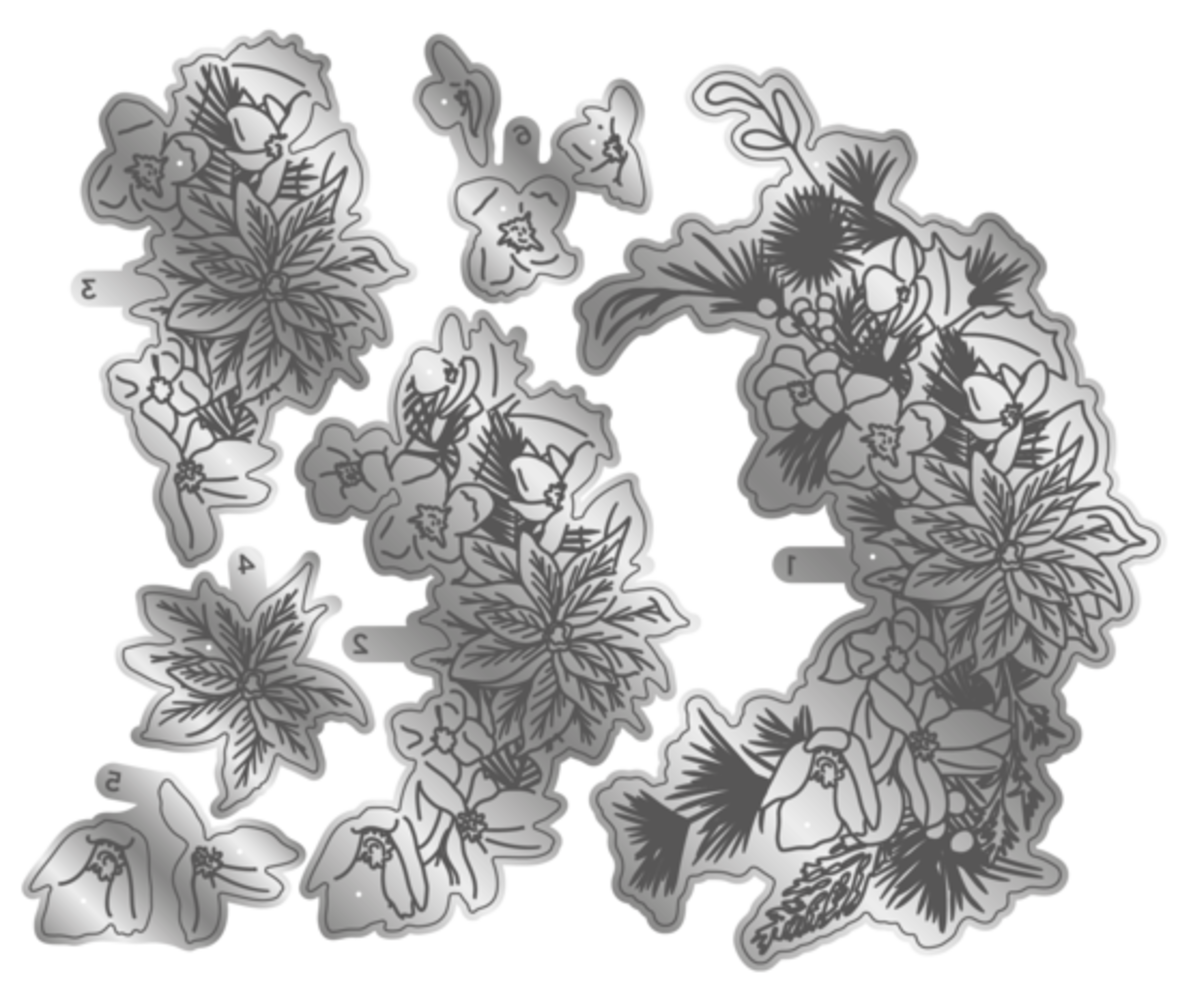 Gemini Floral Poinsettia Delight Elements Dies (GEM-MD-ELE-POIDEL-1) Gemini Floral Poinsettia Delight Elements Dies (GEM-MD-ELE-POIDEL-1)