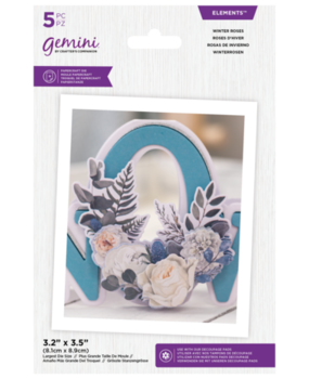 Gemini Floral Winter Roses Elements Dies (GEM-MD-ELE-WINROS)