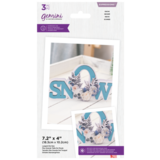 Gemini Floral Shaped Word Snow Expressions Dies (GEM-MD-EXP-SHWSNOW)