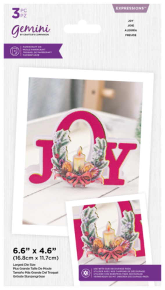 Gemini Floral Shaped Word Joy Expressions Dies (GEM-MD-EXP-SHWJOY) Gemini Floral Shaped Word Joy Expressions Dies (GEM-MD-EXP-SHWJOY)