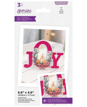 Gemini Floral Shaped Word Joy Expressions Dies (GEM-MD-EXP-SHWJOY) Gemini Floral Shaped Word Joy Expressions Dies (GEM-MD-EXP-SHWJOY)