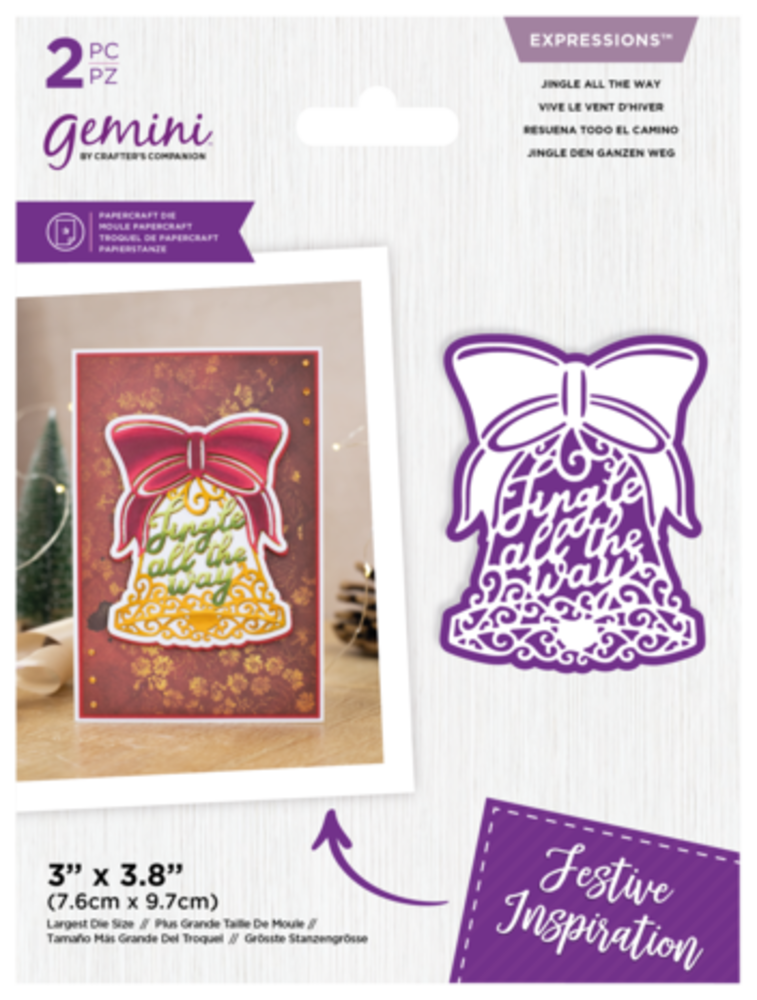 Gemini Intricate Christmas Sentiments Jingle All the Way Expressions Dies (GEM-MD-EXP-JATW) Gemini Intricate Christmas Sentiments Jingle All the Way Expressions Dies (GEM-MD-EXP-JATW)
