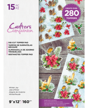 Crafter's Companion Winter Joy 9x12 Inch Die-Cut Topper Pad (CC-DTPAD9-WIJO) Crafter's Companion Winter Joy 9x12 Inch Die-Cut Topper Pad (CC-DTPAD9-WIJO)