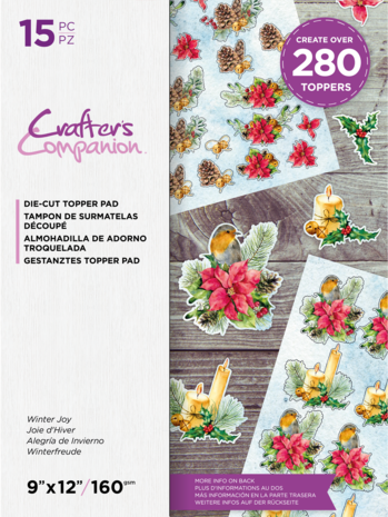 Crafter's Companion Winter Joy 9x12 Inch Die-Cut Topper Pad (CC-DTPAD9-WIJO) Crafter's Companion Winter Joy 9x12 Inch Die-Cut Topper Pad (CC-DTPAD9-WIJO)