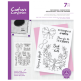Crafter's Companion Winter Floral Clear Stamp Festive Bows (CC-STP-FESBOW)