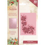 Crafter's Companion Tis the Season 3D Embossing Folder Flourishing Holly Corner (TTS-EF5-3D-FHC)