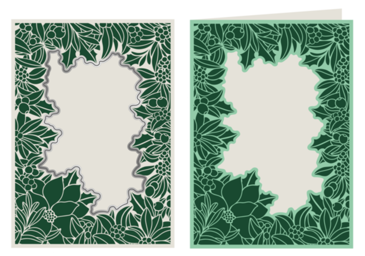 Crafter's Companion Tis the Season Yuletide Frame 5x7 Inch Cut & Emboss Folder (TTS-CEF5-YULFR)