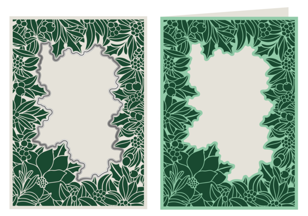 Crafter's Companion Tis the Season Yuletide Frame 5x7 Inch Cut & Emboss Folder (TTS-CEF5-YULFR)