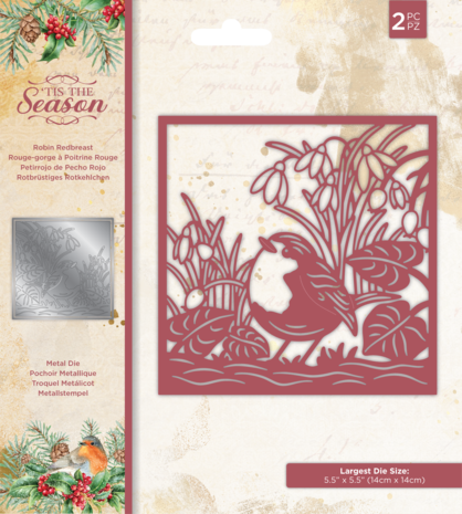 Crafter's Companion Tis the Season Robin Redbreast Die (TTS-MD-ROBRED)