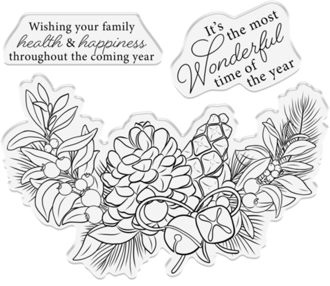 Crafter's Companion Tis the Season Stamp & Die Wonderful Time of the Year (TTS-STD-WTOTY)