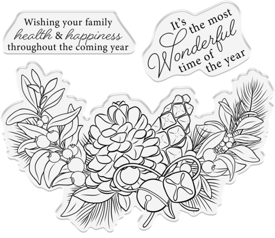 Crafter's Companion Tis the Season Stamp & Die Wonderful Time of the Year (TTS-STD-WTOTY)