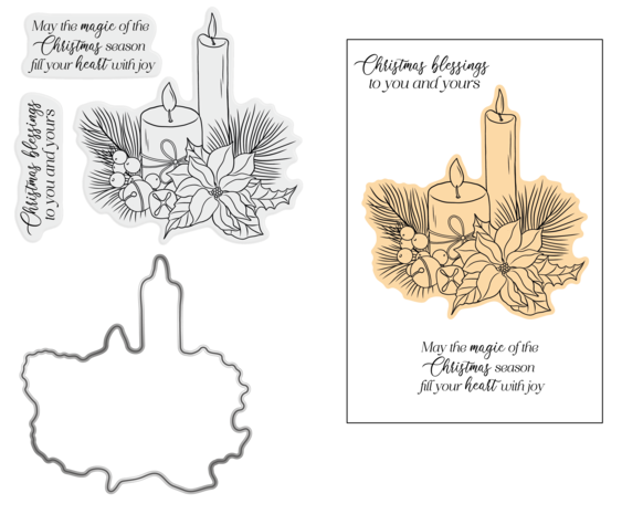 Crafter's Companion Tis the Season Stamp & Die Christmas Blessings (TTS-STD-CBLESS) Crafter's Companion Tis the Season Stamp & Die Christmas Blessings (TTS-STD-CBLESS)