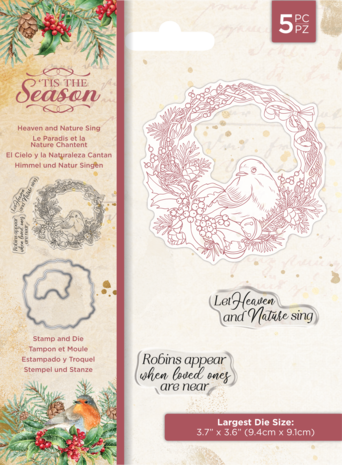 Crafter's Companion Tis the Season Stamp & Die Heaven and Nature Sing (TTS-STD-HANS)