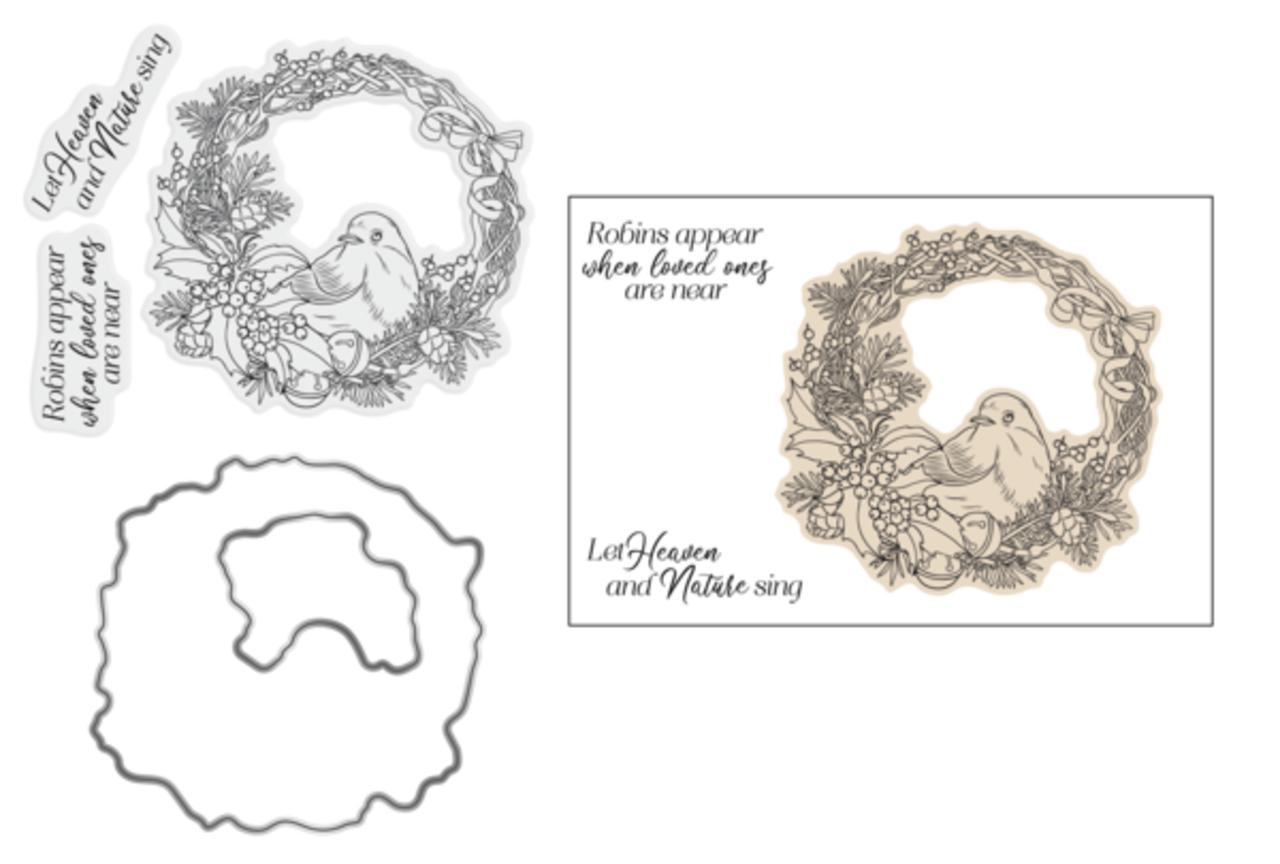 Crafter's Companion Tis the Season Stamp & Die Heaven and Nature Sing (TTS-STD-HANS)