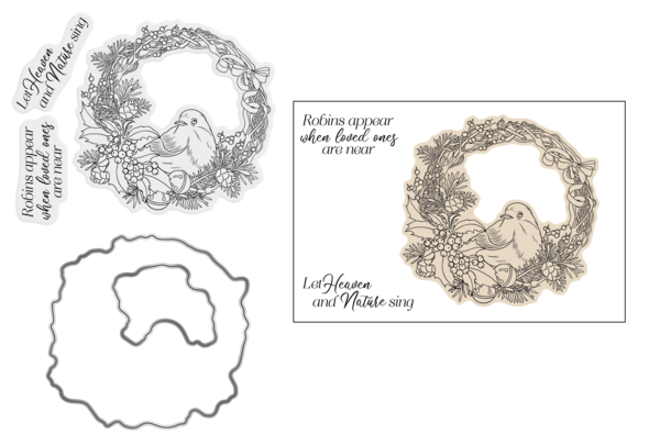 Crafter's Companion Tis the Season Stamp & Die Heaven and Nature Sing (TTS-STD-HANS)