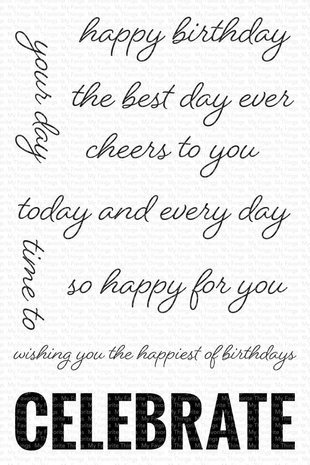 My Favorite Things Celebrate Big Clear Stamps (CS-707)