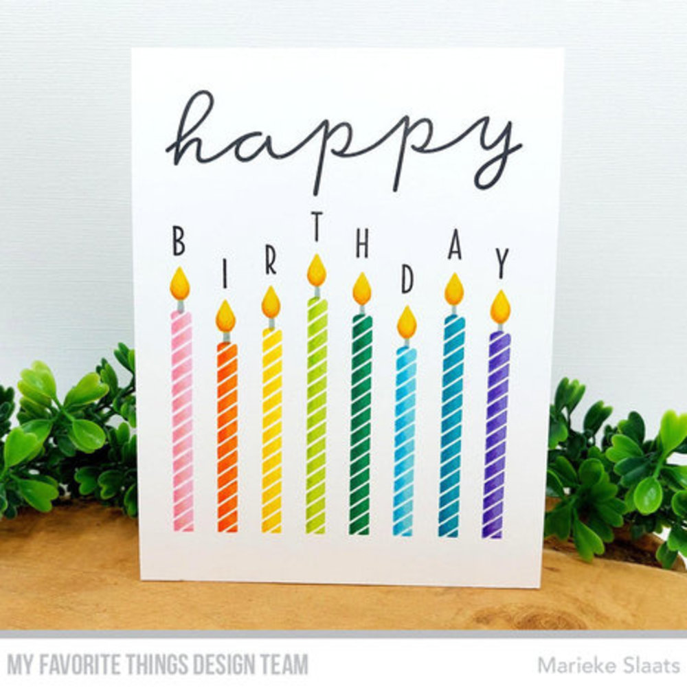 My Favorite Things Happy Birthday Candles Clear Stamps (CS-708)
