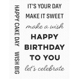 My Favorite Things Essential Birthday Messages Clear Stamps (CS-709)