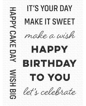 My Favorite Things Essential Birthday Messages Clear Stamps (CS-709)