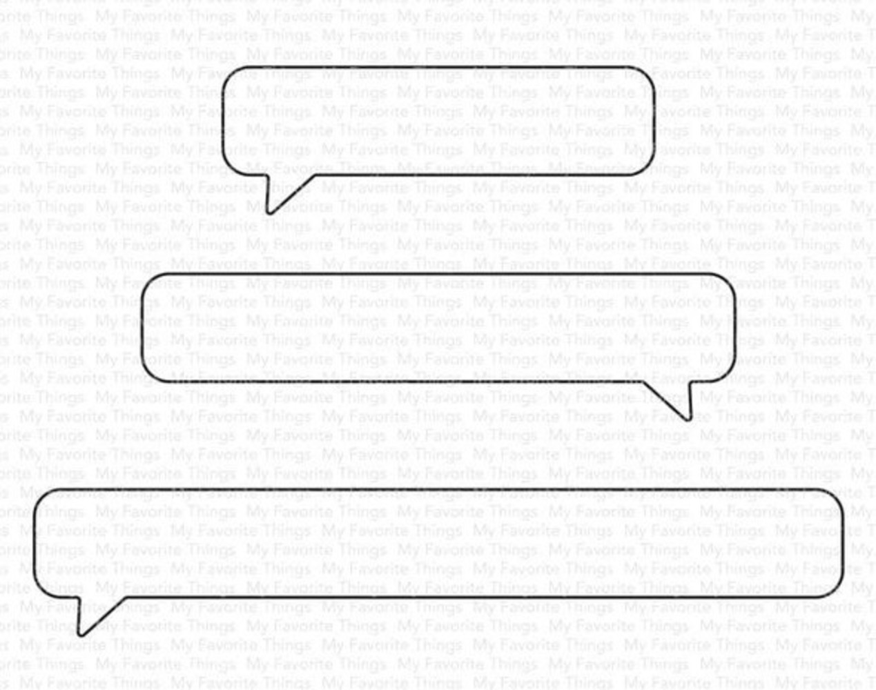 My Favorite Things Die-namics Essential Speech Bubbles (MFT-2350)