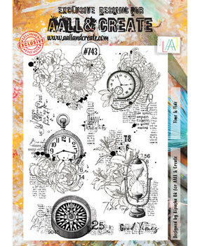 AALL and Create Clear Stamp Set A4 Time &amp; Tide (AALL-TP-743)*