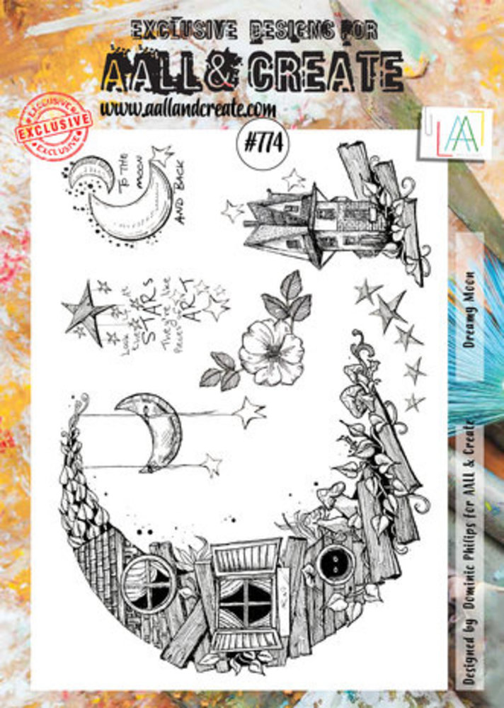 AALL and Create Clear Stamp Set A4 Dreamy Moon (AALL-TP-774) AALL and Create Clear Stamp Set A4 Dreamy Moon (AALL-TP-774)
