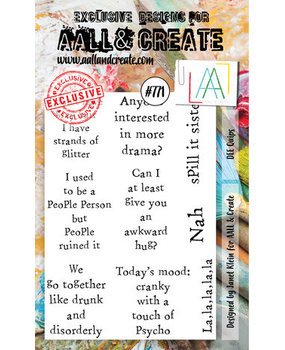 AALL and Create Clear Stamp Set A6 Dee Quips (AALL-TP-771)