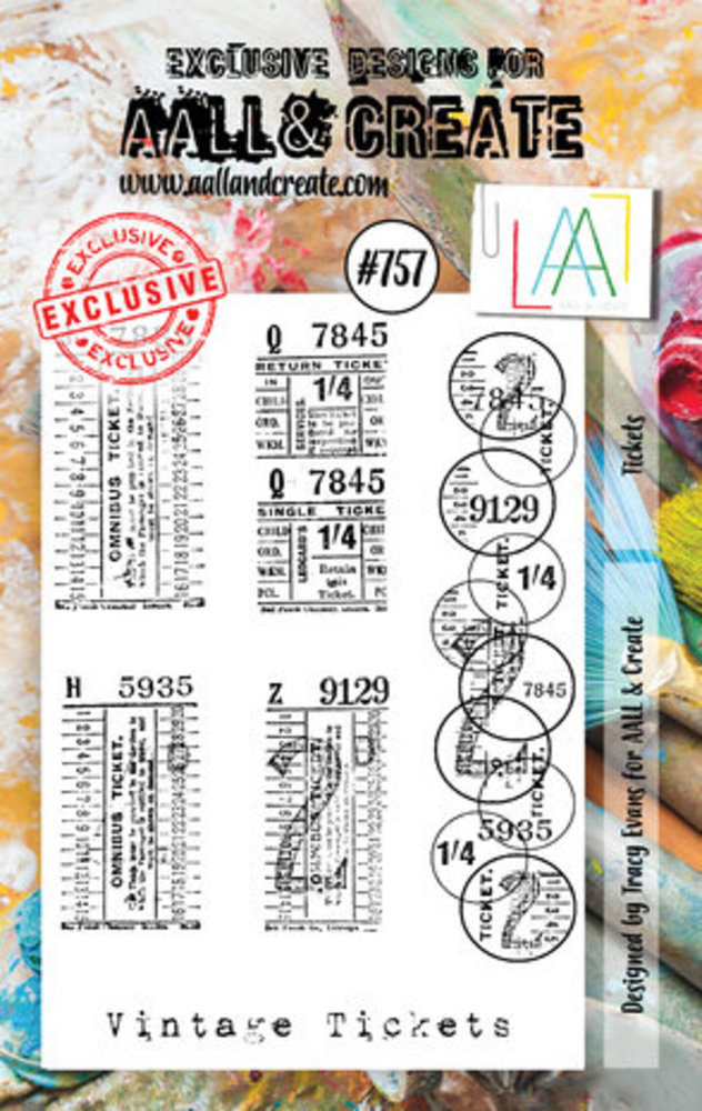 AALL and Create Clear Stamp Set A7 Tickets (AALL-TP-757) AALL and Create Clear Stamp Set A7 Tickets (AALL-TP-757)