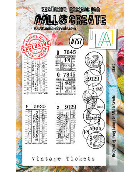 AALL and Create Clear Stamp Set A7 Tickets (AALL-TP-757)