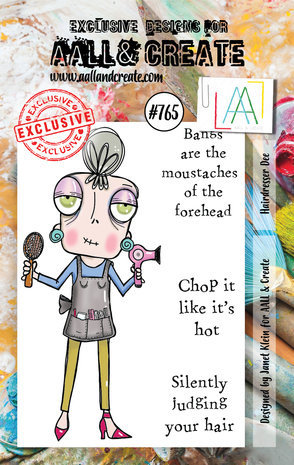 AALL and Create Clear Stamp Set A7 Hairdresser Dee (AALL-TP-765) AALL and Create Clear Stamp Set A7 Hairdresser Dee (AALL-TP-765)