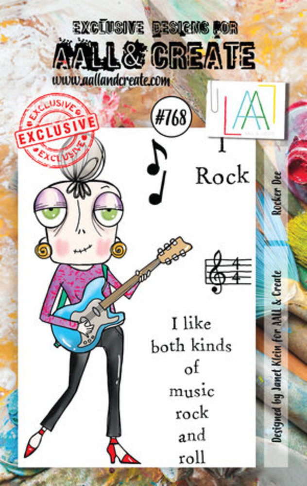 AALL and Create Clear Stamp Set A7 Rocker Dee (AALL-TP-768) AALL and Create Clear Stamp Set A7 Rocker Dee (AALL-TP-768)