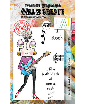 AALL and Create Clear Stamp Set A7 Rocker Dee (AALL-TP-768)