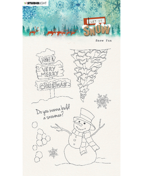 Studio Light Let It Snow Clear Stamps Snow Fun (SL-LIS-STAMP265)*