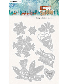 Studio Light Let It Snow Snijmal Cozy Winter Kisses (SL-LIS-CD373)* Studio Light Let It Snow Snijmal Cozy Winter Kisses (SL-LIS-CD373)*