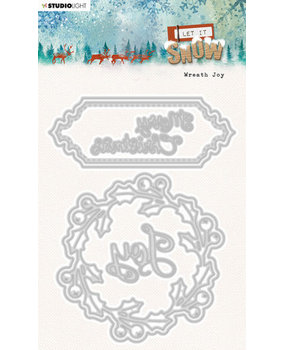 Studio Light Let It Snow Snijmal Wreath Joy (SL-LIS-CD376) Studio Light Let It Snow Snijmal Wreath Joy (SL-LIS-CD376)