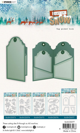 Studio Light Let It Snow Snijmal Tag Pocket Book (SL-LIS-CD377) Studio Light Let It Snow Snijmal Tag Pocket Book (SL-LIS-CD377)