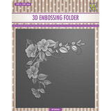 Nellie Snellen Flower Corner 1 3D Embossing Folder (EF3D054)