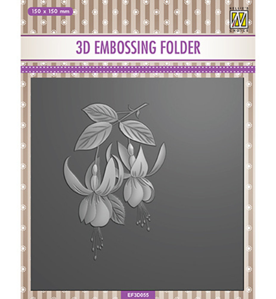 Nellie Snellen Fuchsia 3D Embossing Folder (EF3D055) Nellie Snellen Fuchsia 3D Embossing Folder (EF3D055)
