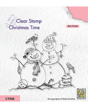 Nellie Snellen Clear Stamp Snowmen (CT050) Nellie Snellen Clear Stamp Snowmen (CT050)