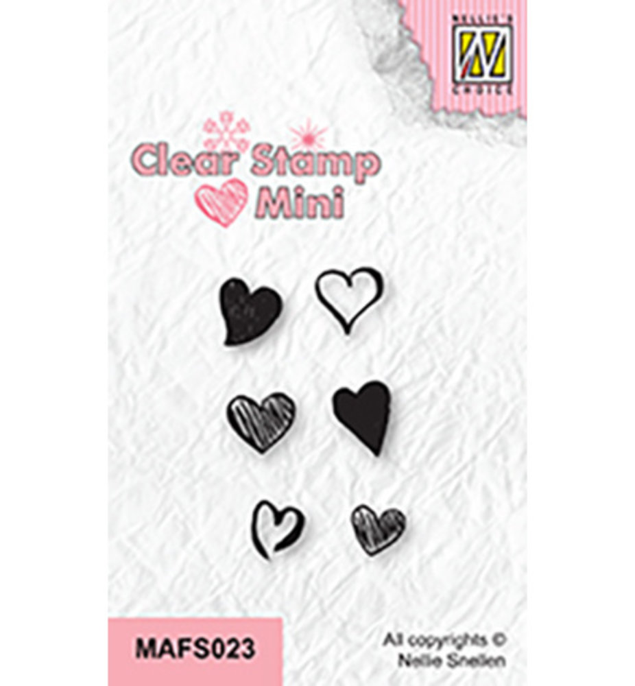Nellie Snellen Clear Stamp Hearts 2 (MAFS023) Nellie Snellen Clear Stamp Hearts 2 (MAFS023)