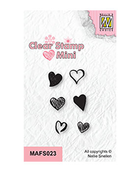 Nellie Snellen Clear Stamp Hearts 2 (MAFS023) Nellie Snellen Clear Stamp Hearts 2 (MAFS023)