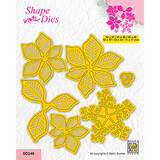 Nellie Snellen Snijmal Poinsettia with Stamen (SD249)