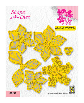 Nellie Snellen Snijmal Poinsettia with Stamen (SD249)