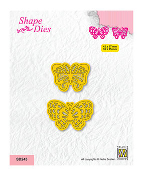 Nellie Snellen Snijmal Two Butterflies 1 (SD243)