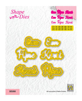 Nellie Snellen Snijmal Een Fijne Kerst (SD260)