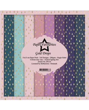 Paper Favourites Gold Drops 6x6 Inch Paper Pack (PF214) Paper Favourites Gold Drops 6x6 Inch Paper Pack (PF214)