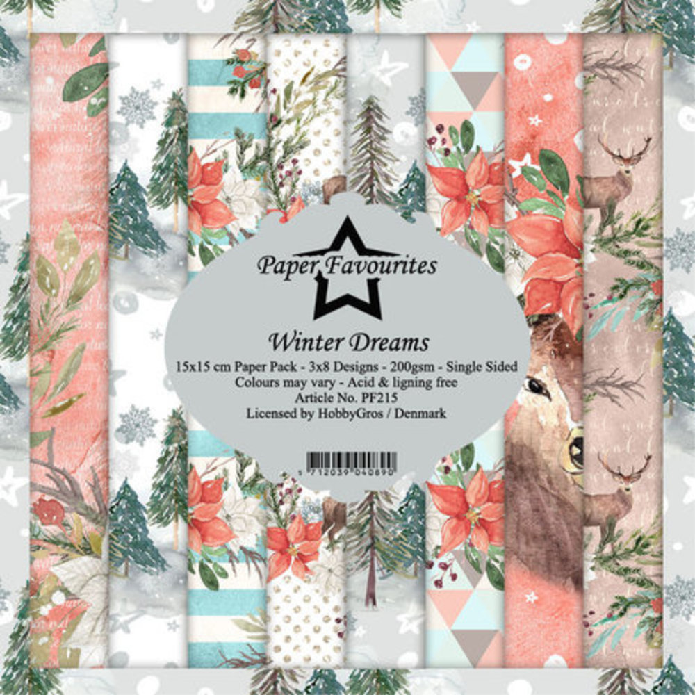 Paper Favourites Winter Dreams 6x6 Inch Paper Pack (PF215)