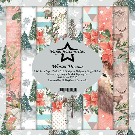 Paper Favourites Winter Dreams 6x6 Inch Paper Pack (PF215)